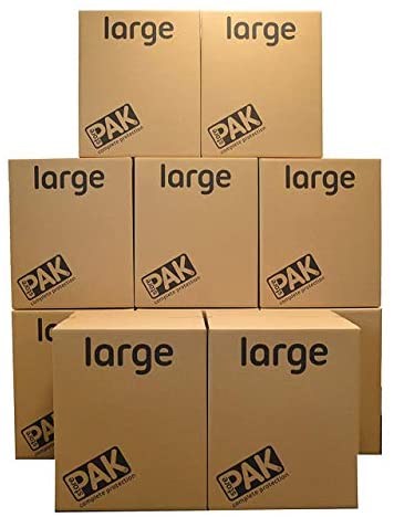 StorePAK Große Aufbewahrungsboxen – Archivkartons mit Griffen – 116 Liter – 100% recycelbar – H55 x B46 x T46 cm (10 Stück)  